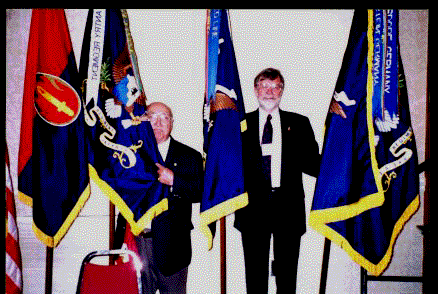 Division flags at 2000 reunion
