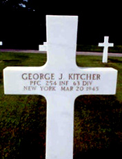Pfc George J. Kitcher, Headquarters Company 254th Infantry Regiment