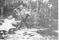254th Soldier with war trophies